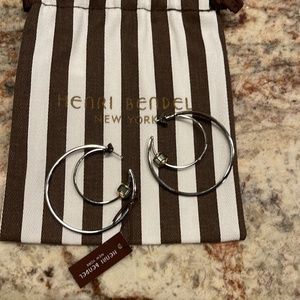 New! Henri Bendel Miss Bendel Rondell Hoops